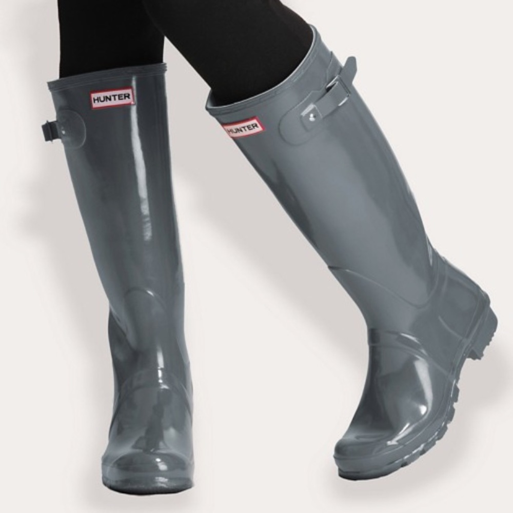 Grey hunter boots
